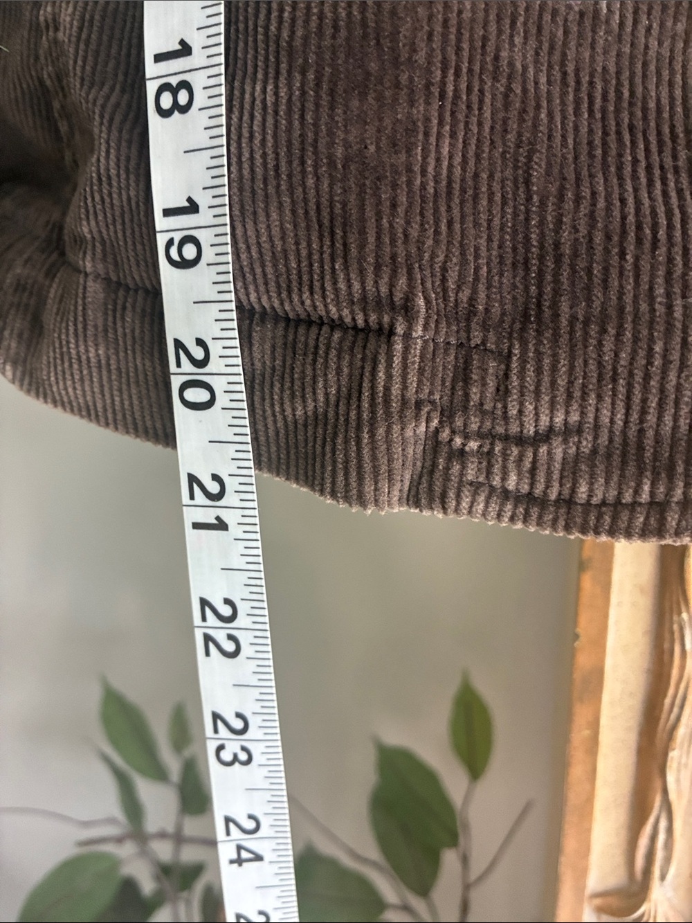 Talbots Corduroy Blazer Jacket in Chocolate Brown With Stretch Fabric Size 8 - Picture 3 of 6